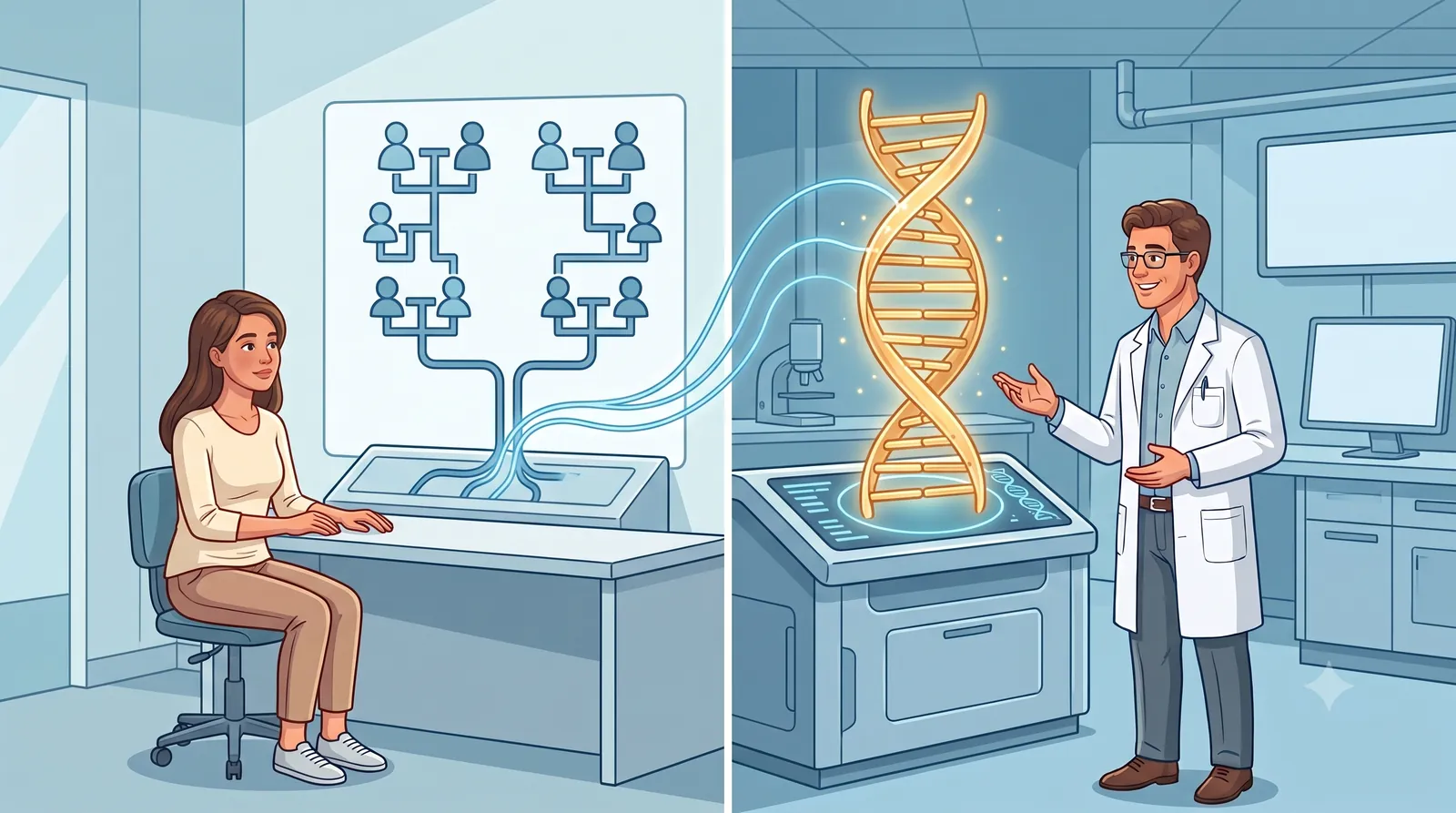 Chi dovrebbe fare il test genetico per le mutazioni BRCA? Se hai dubbi, parlane con il tuo ginecologo.